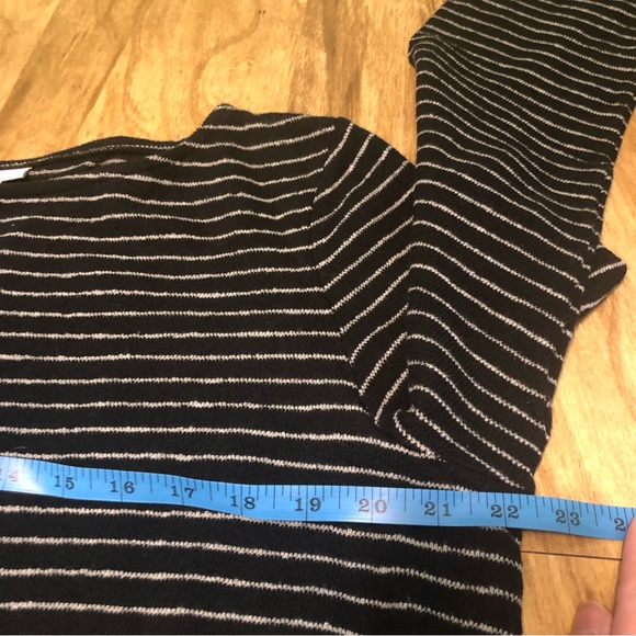 J. Jill Heavy Cotton 3/4 Sleeve Pullover Tunic Stripes Large - Picture 7 of 13